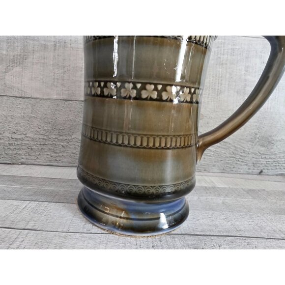 Wade Pottery Brown & Blue Ceramic Irish Porcelain Tankard Mug - Picture 2 of 6